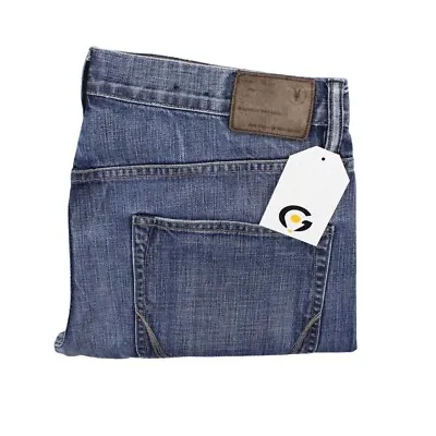 ALL SAINTS IGGY Jeans W32 L30 Denim Slim Fit Straight Leg Mens | Mid Blue • £24.99