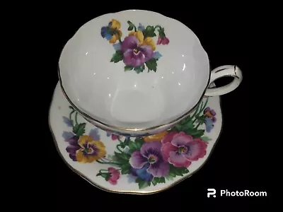 Queen Anne Spring Melody Fine Bone China England Teacup & Saucer Rare Beautiful • $12.99