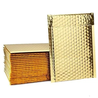 Metallic  Gold  Poly Bubble Mailers Shipping Envelopes 6.5  X 10  (Inner 6.5x 9) • $59.99