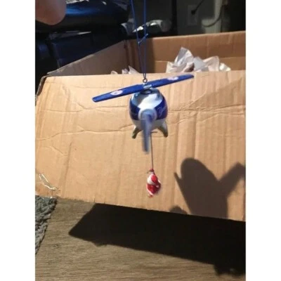 $30 • Buy 2013 DANBURY MINT NEW YORK YANKEES Helicopter W/ Santa Christmas Xmas Ornament