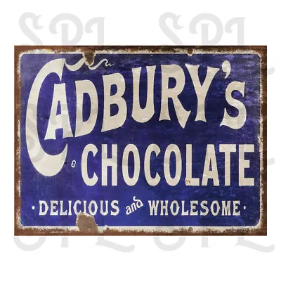 Cadbury's Chocolate Retro Replica Vintage Style Metal Tin Sign/plaque HOME Decor • £3.50