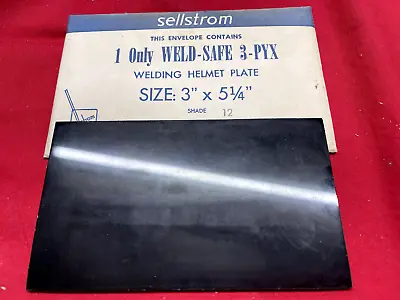 Sellstrom 3 PYX Weld-Safe Welding Helmet Plate Shade No. 12 (box Of 9) VINTAGE! • $90