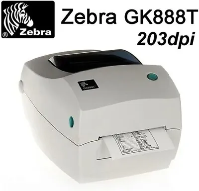 Zebra GK888T Thermal Label Printer With Power And USB Cables • $99