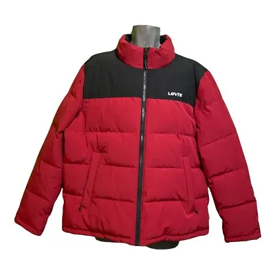 Levis Men’s Arctic Cloth Retro Bubble Puffer Jacket Size Large • $108.17