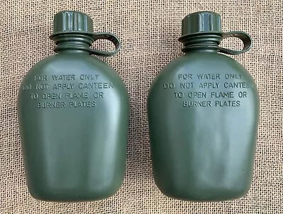 X2 US Army Style Plastic 1 Quart Canteens LC2 ALICE Gulf War SAS Used • £18