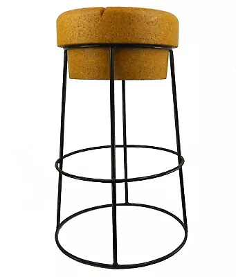 Tall Champagne Cork Bar/Breakfast Bar Stools - Black Frame • £95