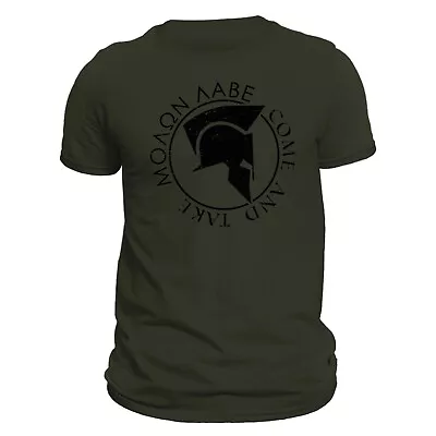 Molon Labe Spartan Warrior Men's T-Shirt • $17.99