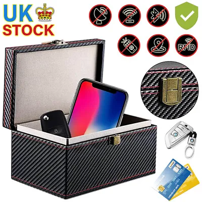 Car Key Signal Blocker Box Faraday Box Keyless Anti Theft Safe RFID Blocking UK • £10.36