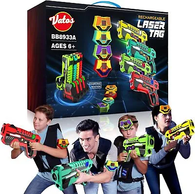 VATOS Rechargeable Laser Tag Game For Kids - Guns 4 Player Pack...  • £117.99