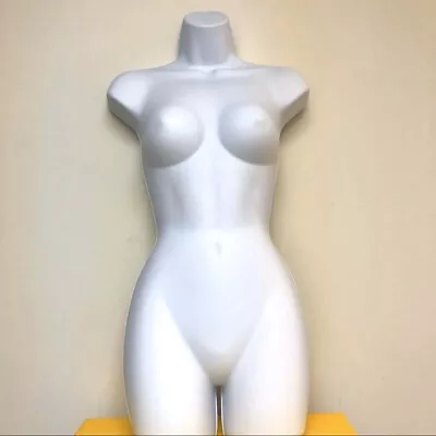 Hanging Female Display Mannequin With Hanging Hook White Clothing Form Torso  • $29.97