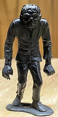 MPC Frankenstein Monster Slew Foot Plastic Figure 1960s Frito Lay Pop Top Black • $18.95