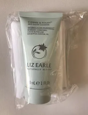 Liz Earle Cleanse Polish Cleanser 1 Oz 30ml Travel Mini Size + Muslin Cloth ❤️ • $22.99