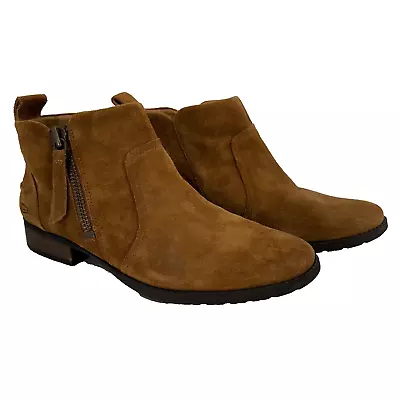 UGG 1094889 Aureo Suede Side Zip Ankle Boots Shoes Size 10 • £67.55