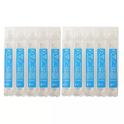 10 Pack Of CMS Medical 20ml First Aid Sterile 0.9% Sodium Chloride Eye Wash Pods • £5.39