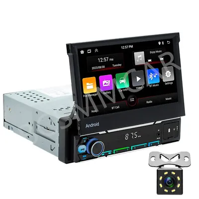 GPS Android 13 Car Radio CarPlay Wifi Bluetooth FM MP5 Player With 8LED Camera • $129.50