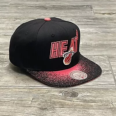 Jimmy Butler Miami Heat Mitchell & Ness Snapback Paint Splatter NBA Hat Cap • $25.49
