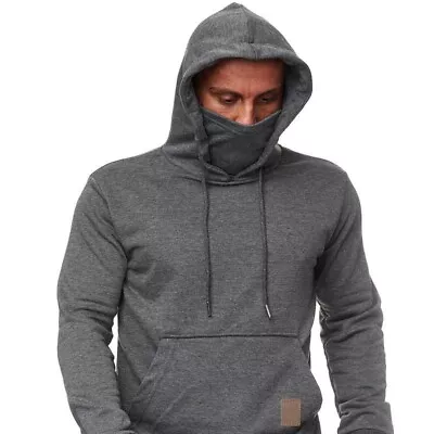 New Sportswear Men's Hooded Long Sleeved Hoodie Men's Face Mask Hoodie • $38.80