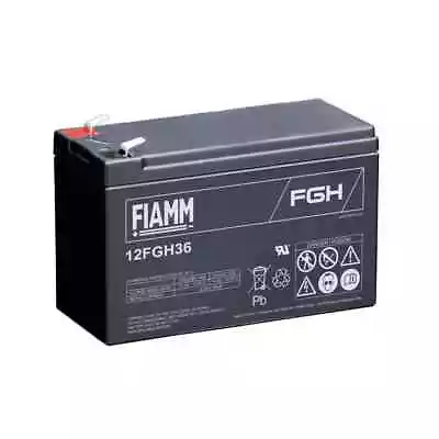 FIAMM 12FGH36 12V 9Ah Sealed Lead Acid Battery For UPS - Replaces CSB HR1234W • £27.99