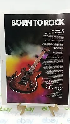 Vantage 790 Guitar Vintage Print Ad MATSUMOKU GUITAR 11 X 8.5  082 • $3.76