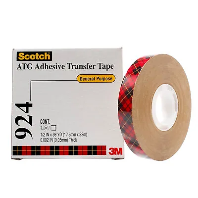 £25.17 • Buy Scotch 924 ATG Adhesive Transfer Tape, 0.50 Inch X 60 Yards, Clear