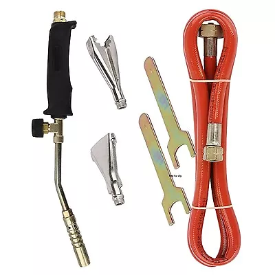 £17.99 • Buy Propane Butane Gas Torch Weed Burner Hose Pipe Welder Roofers Plumbers Kit New