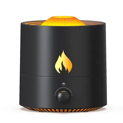 $32.89 • Buy LED Volcano Humidifier Flame Aroma Diffuser Essential Oil Aromatherapy Purifier