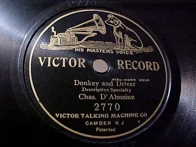 $19.99 • Buy Chas. D' Almaine - 7-Inch Single-sided 78RPM - Donkey And Driver - Victor 2770