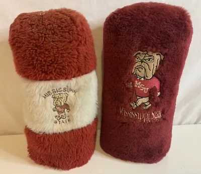 Lot Of (2) Vintage Mississippi State Golf Wood Head Covers Bulldog 80’s Driver • $29.95