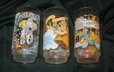 3 DIFFERENT 1981 GREAT MUPPET CAPER COLLECTOR GLASSES McDONALD'S MISS PIGGY • $9.99