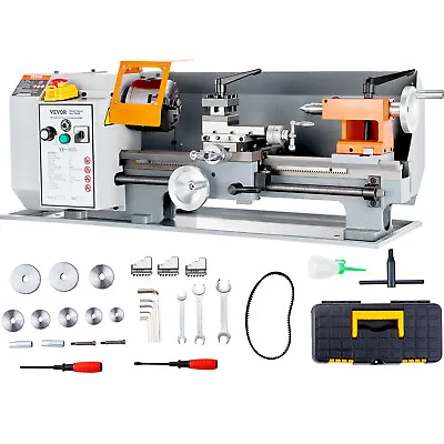 VEVOR Mini Metal Lathe Machine 500W 7'' X 14'' 0-2200 RPM Continuously Variable • $512.99