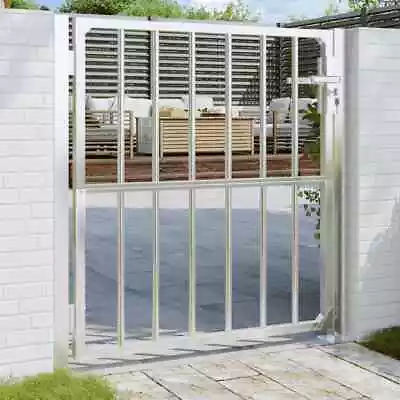 Garden Gate Locking Fence Entrance Barrier Patio Outdoor Stainless Steel VidaXL  • $161.99