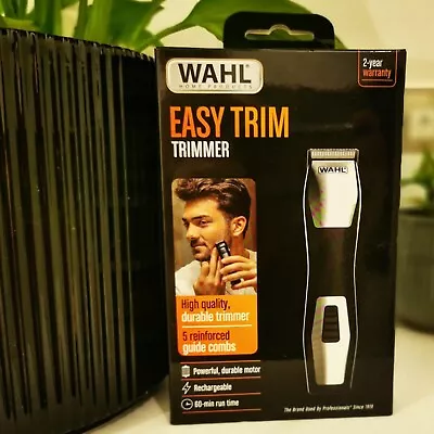 Wahl Easy Trim Beard & Hair Trimmer Brand New In Box Rechargeable Kit Aus Bundle • $44.90