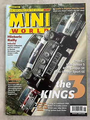 Mini World Magazine - August 2000 - Mini Run Seven S Cooper SE Cooper Sport S • £7.99