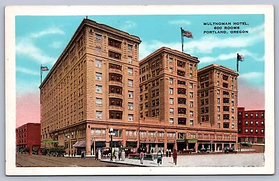 Postcard  Portland OR Multnomah Hotel • $4.95