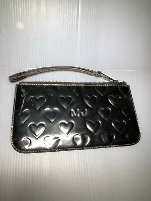 Marc By Marc Jacobs Mirror Heart Metallic Pouch Clutch Wristlet Ltd. Editn.8”x4” • $32