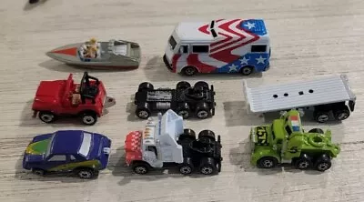 Galoob Micro Machines Mixed Lot Of RV 18-Wheelers Boat Jeep Cars Etc. • $9.99