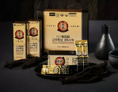 Korean Ginseng 6 Years Korean Black Ginseng Extract 365 Stick 10ml X 30 Pouches • $49.07