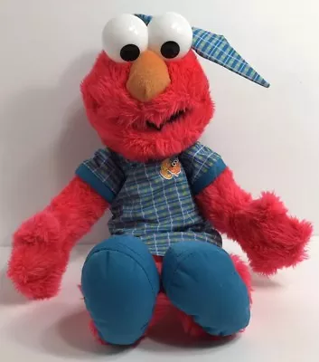 2006 Pajama Elmo Plush Sesame Street Nanco Nighttime Red Blue Stuffed • $9.95