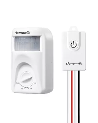 DEWENWILS Wireless Motion Sensor Light SwitchDusk To Dawn & PIR Motion Sensor • $26.99