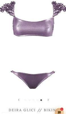 £25 • Buy Shadi Deira Purple Bikini Top And Bottom  S