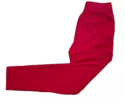 Uniqlo Heattech Trousers Fleece Lined Womens W28 L30 Red Hiking Warm Outdoors • £19.98