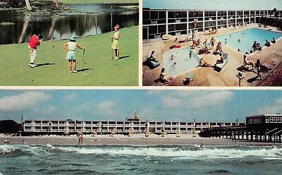 North Myrtle Beach SC Holiday Inn Motel Tidewater Golf Course Club Postcard A65 • $34.80