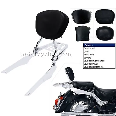 $155 • Buy Sissy Bar Backrest Pad With Luggage Rack For 1998-up Yamaha V Star 650 Classic