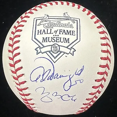 Yadier Molina Adam Wainwright Dual Signed Cardinals HOF Logo Baseball MLB JSA • $1499.99