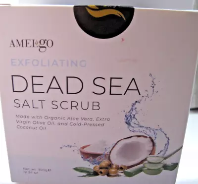 Amelgo Exfoliating Dead Sea Salt Body Scrub Exfoliator 350g • £9.99