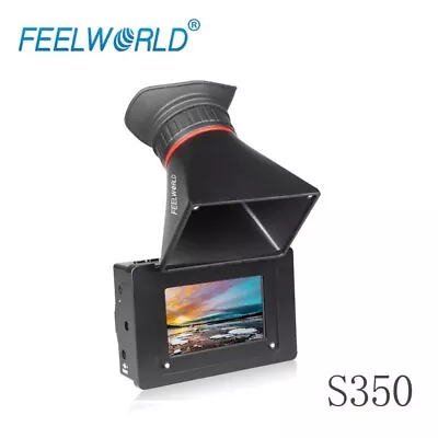 Feelworld S350 3.5  EVF 3G-SDI HDMI Electronic Viewfinder For DSLR LCD Display • £279