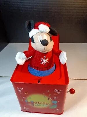 2017 Gemmy - Disney Mickey Mouse - Jack-in-the-Box - Deck The Halls. Works Great • $15