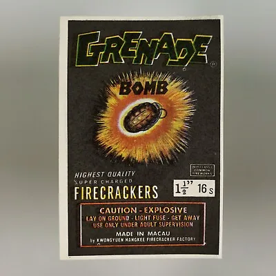 Explosive Fireball Firecracker Label 1970s Vintage Paper Macau Firecracker A3140 • $14.95