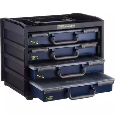 Raaco Handybox 55 X 4 Tray Engineers Portable Parts Storage Service Unit 136242 • £51.95