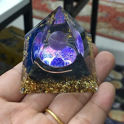 5*5*5cm Orgonite Pyramid  ， Chakra Energy Quartz Crystal Healing 1pc • $5.50